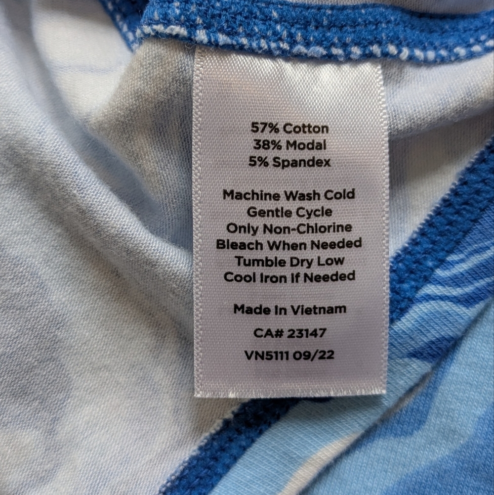 Talbot's Supersoft Jersey Tee, Blue Dynamic Swirls T By Talbot's, 2X, 2XL, XXL - Picture 4 of 11